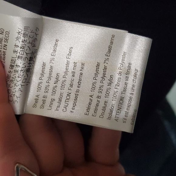 Mens Obermeyer Black Lightweight Puffer Coat Size Extra Large Stretch Panels - Picture 9 of 14